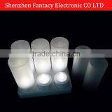 Colour Changing Rechargeable Led Plastic Candle For Holiday thumbnail-1