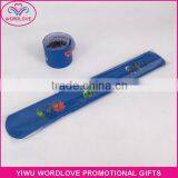 Custom Print Fluorescence Yellow PVC Reflective Slap Band For Promotion thumbnail-2