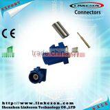 Blue Fakra Connector for GPS Telematics or Navigation