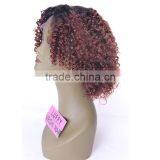 Two Tone Color Afro Kinky Curly Brazilian 1b/#30 Ombre Lace Front Wig thumbnail-3
