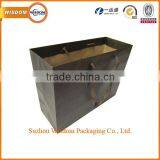China Custom Personalized Good Quality Handmade Brown Paper Gift Bag With Ribbon Handle Wholesale