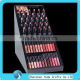 Large Black Perspex Lipstick Lipgloss Display Stand With Mirror