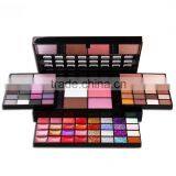 Chinese Factories Wholesale Custom 74 Slots Cosmetic Box, Black Eye Shadow Box