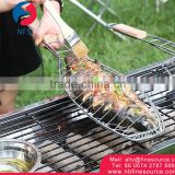 Plus Size Chrome Plated Wholesale Wire Fish BBQ Grill Basket