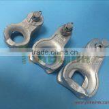 Galvanizing thimble clevis for electric power fitting