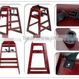 Cheap Modern Comfortable EN14988 Solid Wood Baby Restaurant High Chair thumbnail-5