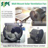 SUNNY FAN SN2015011 14 inch 20 watt wall mounted Solar Heat Exhaust Fan Air Extractor Ventilation Fan Blower