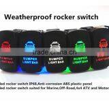 SPST 5 PIN DC 12V 20A 24V 10A Auto Marine LED Light Rocker Switch thumbnail-3