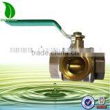 3-way Cw617n Brass Ball Valve thumbnail-1