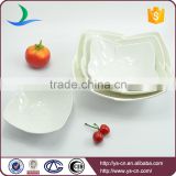 Wholesale white ceramic dessert bowl set