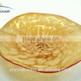 Murano Glass Plate Wholesale;colored Decorative Fruit and Nut Plate;cobalt Blue and Green Art Plate thumbnail-1