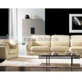 White Color Genuine Leather Sofa Set | Living Room Sofa Made in Leather or Fabric B400014 thumbnail-1
