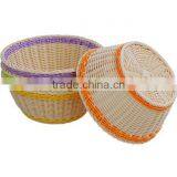 2014 new wholesale empty pp straps woven storage baskets colorful