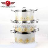 Factory Stocked Wholesale Beautiful Decal Stainless Steel Cookware Pot / Camping Pot thumbnail-1