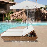 2016 Updated Double Rattan/wicker Daybed With Wheels WYHS-D055, Wicker Furniture/Garden Patio Furniture/outdoor Furniture. thumbnail-6