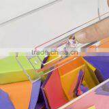 Acrylic Raffle Drum With Locking Door, Countertop - Clear thumbnail-4