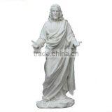 Outdoor Decor Stone Carvings and Sculptures Hand Carved Marble Regilious Jesus Christ Statue thumbnail-4