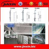 JINXIN inox rod railing stair balustrade with solid wood handrail / stair handrail / stair balustrade