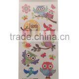 Popular Cute OEM Owl Design Decorative Shinny Glitter Sticker thumbnail-1