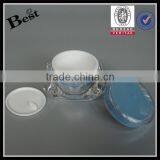 Different Size Special Shape Blue Skin Bleaching Cream Acrylic Jar Cosmetic Acrylic Cream Plastic Jar Wholesale Cost Price thumbnail-2