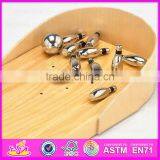 2016 New Arrival Kids Wooden Bowling,fashion Children Wooden Bowing,pretend Play Baby Wood Bowling W01A155 thumbnail-3