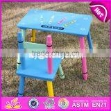 2017 New Design Kindergarten Wooden Table and Chairs for Toddlers W08G217 thumbnail-6