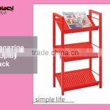 Home Furniture DIY 3-tier Modern Metal Bookcases Book Storage Shelf thumbnail-1