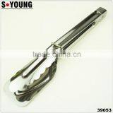39053 9 Inch Stainless StFeel Kitchen Tongs BBQ Grill Food Salad Tongs thumbnail-1