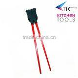 Bird Shaped Lovely Food Grade Kid's Children pp With Silicone Helper Chopsticks thumbnail-1