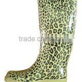 Purple Rubber Plain Rain Boots With Zipper thumbnail-1