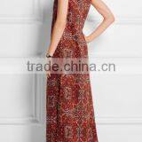 Fashion Sleeveless Vintage Boho Dress Latest Women Linen Dress HSD6672 thumbnail-4