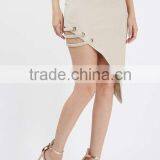 Asymmetrical Solid Color Office Ladies Skirts Fashionable Designs Women Skirts thumbnail-3