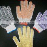 8,9,10 Size Reinforced Palm Cotton Pvc Dots Safety Gloves thumbnail-1