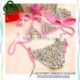 Summer Wear Bikini Baby Girl One-piece Swimsuit Knit Cotton Swimwear Color Options thumbnail-3