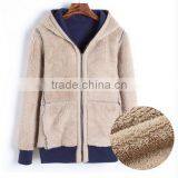 China Product Wholesale Cheap Fleece Zipper Pocket Hoodies thumbnail-2