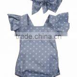 Polk Dot Romper New Born Baby Romper Clothes Boutique Kids Infant Romper thumbnail-3