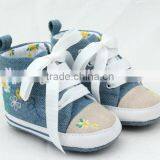 Top Quality Anti-skid Infant Boy Canvas Cotton Soft Toddler Shoes Pre-walker Sport Shoes thumbnail-4