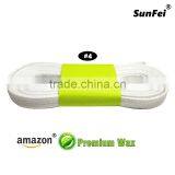 Recycle Waxed Flat Cotton Leather Accessories for All Court-Cross Shoes - All Size - 7-10mm Width - Accept Custom - Brown thumbnail-2