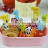 10Pcs/Lot Mini Animal Farm Cartoon Food Fork Set Cake Fruit Picks Sign Bento Lunches Party Decor Vegetable Tableware KC1464 thumbnail-3