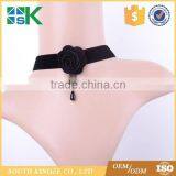 Factory Wholesale Black Short Necklace Gothic Punk Vampire Roses Sexy Neck Lace Choker thumbnail-1