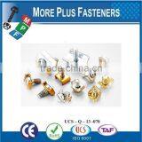 Made in Taiwan SEMS Screw Button Hex Countersunk Pan Socket Cap Head Six Lobe Phil Pozi Slot Combi Recess Machine Trilobular thumbnail-5