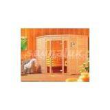 Luxury Infrared Sauna Room, Solid Wood 3 Person Corner Sauna