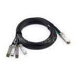 1M Passive 40GBASE-CR4 QSFP+ Copper Cable to Four 10GBASE-CU SFP+ Cable thumbnail-1