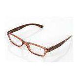 Dark Coffee Color Polycarbonate Eyeglass Frames For Youth , Small Rectangular thumbnail-1