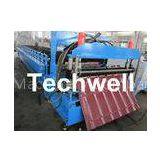 Chain Drive Tile Roll Forming Machine With Hydraulic Pressing Cutting Devices