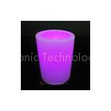 Purple PP plastic 4 inch6 inch led pillar candles with Remote control / timer