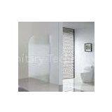 6mm Silk Glass Bathtub Shower Screen White Bathroom Fixed Bath Shower Screen thumbnail-1