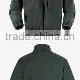 2016 Olive Green Military Fleece Jacket With Chest Pocket