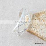 Silver Cuff Bangle Hollow Bangle thumbnail-1