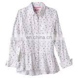 Long Sleeve Kid Shirt, Girls 7- 16 & Plus Size Perfectly Soft Button-Front Peplum Plaid Shirt thumbnail-2